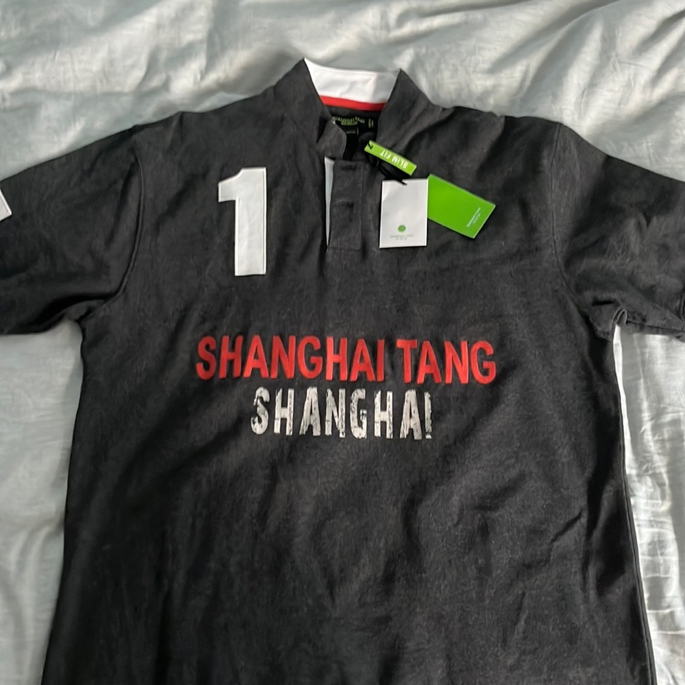 Shanghai Tang men’s polo shirt. Still unworn, new, with tags!  Size XXL slim fit